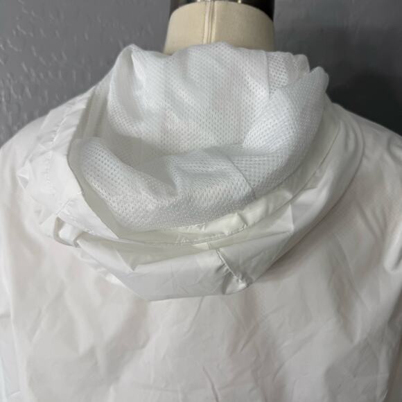 Manfinity Hiking Hoodie Windbreaker White Mesh Lining W/ Pockets, White, Small - Picture 3 of 7